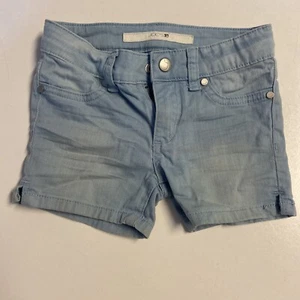 Joe’s jeans shorts kids girls 6 snap zip slit powder blue - Picture 1 of 5