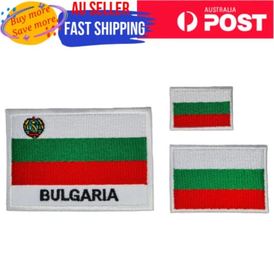 Bulgaria Historical Flag Iron on Patch Bulgarian Medium Small Emblem Nation - Image 1 of 2