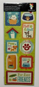 Imaginisce Fur-Ever Friends Chipboard Stickers-Cat, Dog, Puppy, Doghouse - Picture 1 of 1