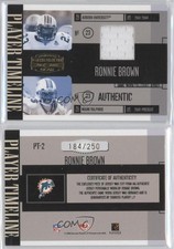 2006 Donruss Gridiron Gear Player Timeline Jerseys /250 Ronnie Brown #PT-2