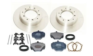 LAND ROVER DEFENDER 90 1994>16 - NUEVOS DISCOS Y PASTILLAS DE FRENO TRASERO + JUEGO DE KIT DE MONTAJE - Imagen 1 de 1