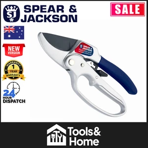 Spear & Jackson Anvil Secateurs Ratchet RazorSharp Loop Handle 6358RS sj-6358rs - Picture 1 of 4
