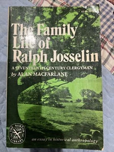 Alan Macfarlane The Family Life of Ralph Josselin paperback 1977 - Picture 1 of 2