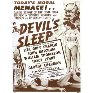 The Devils Sleep Bennies Phenos Drugs 1950's Large Wall Art Print - Picture 1 of 3