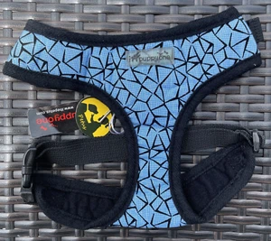 Dog Soft Harness Blue Shatter Adjustable Neck Chest Large 19-26" Chest iPuppyOne - Picture 1 of 4