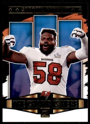 Shaquil Barrett 2021 Donruss The Champ Is Here #CIH-20 Tampa Bay Buccaneers NFL - Image 1 of 2