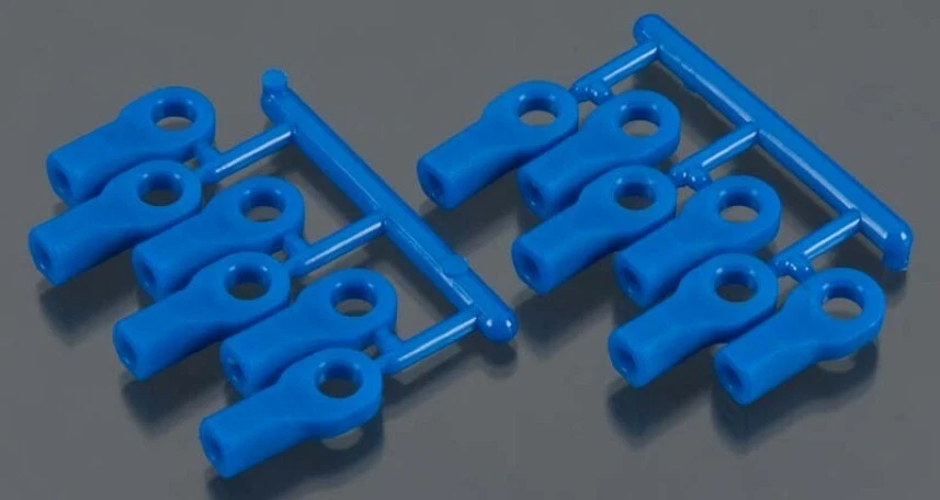 RPM 80475 Rod Ends Short Blue Slash Summit T/E Maxx E-Revo Slayer Rustler Jato - Image 1 of 1