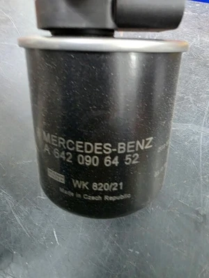 Filtro de combustível Mercedes Benz genuíno S ML R E GL Sprinter 2500 3500 35XD NOVO - Imagem 1 de 3