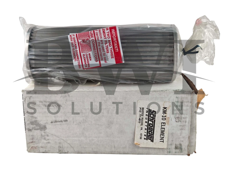SEALED Schroeder KM-10 Hydraulic Filter Element, 89 OD x 41 ID x 231mm L KM10 - Image 1 of 4