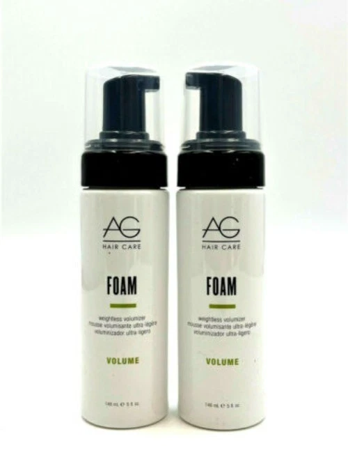 AG espuma para el cabello voluminizador sin peso 5 oz (paquete de 2) Foto 1 de 1