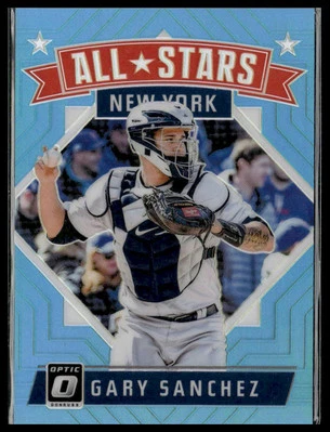 2018 Donruss Optic #167 Gary Sanchez Carolina Blue #/50 New York Yankees - Image 1 of 2