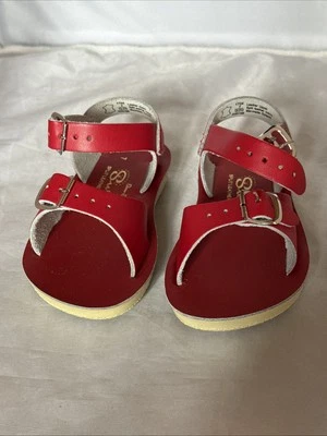 NUEVO EN CAJA SANDALIAS SUN-SAN AGUA SALADA SURFISTA ROJO NIÑO PEQUEÑO TALLA 7 NUEVO EN CAJA Foto 1 de 4