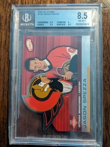 2002-03 Atomic Jason Spezza Rookie Card #128 Beckett BGS 8.5 (9.5, 9.5, 8, 8.5) - Bild 1 von 3