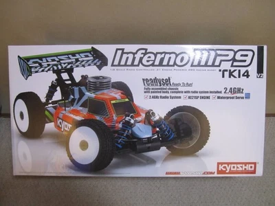 [Nuovo,] Kyosho Scala 1/8 1:8 Inferno INFERNO MP9 TKI4 V2 Set Completo Pronto - Immagine 1 di 4