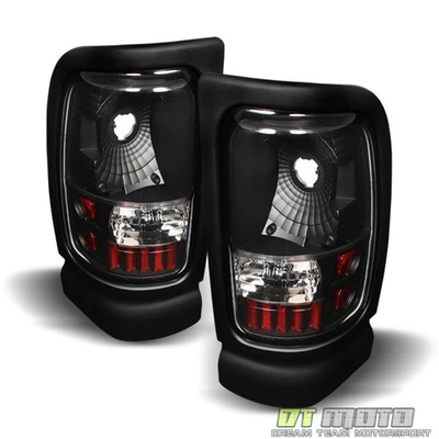Luces traseras negras 94-01 Dodge Ram 1500 2500 3500 camioneta pickup lámparas Foto 1 de 2