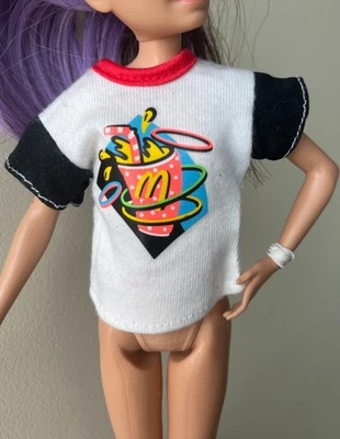 Barbie Happy meal Todd or Skipper Shirt for 8” Doll replacement McDonalds logo - Image 1 of 3