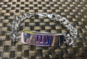 NFL FÚTBOL AMERICANO NEW YORK GIANTS EQUIPO LOGO IDENTIFICACIÓN PULSERA ADULTO TALLA 9" ¡¡¡CANTIDAD NUEVA!!! L@@K - Imagen 1 de 6