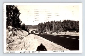 Postcard RPPC Ontario Kenora Canada J.W. Stone Boat Company 1942 Posted - Picture 1 of 2
