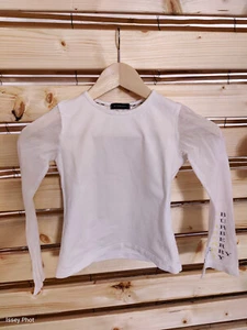 Burberry Langarmshirt Girls Gr.8 122/128 transparente Ärmel - Bild 1 von 4