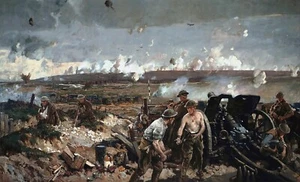 The Taking of Vimy Ridge Painting by Richard Jack Reproduction - Picture 1 of 3
