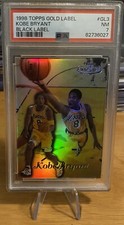 1998 Topps Gold Label #GL3 Kobe Bryant Black Label Los Angeles Lakers PSA 7