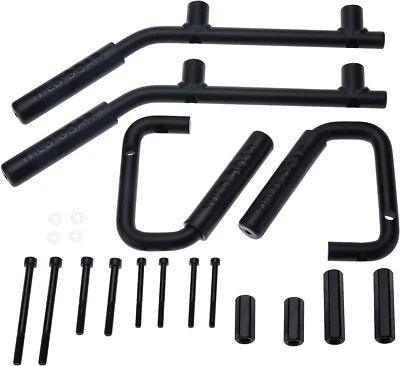 16Pcs Front Rear Grab Handles Kit Grab Bars for Jeep Wrangler JK 2/4DR 2007-2017 - Imagem 1 de 4