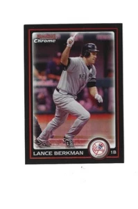 2010 Bowman Chrome Refractors #115 Lance Berkman NEW YORK  YANKEES - Picture 1 of 2