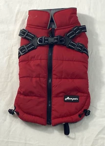 Asmpet winter vest size small red insulated zipper adjustable straps fleece line - Picture 1 of 5