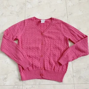 Talbots Pink Button Up Sweater Cardigan Girls - Picture 1 of 4