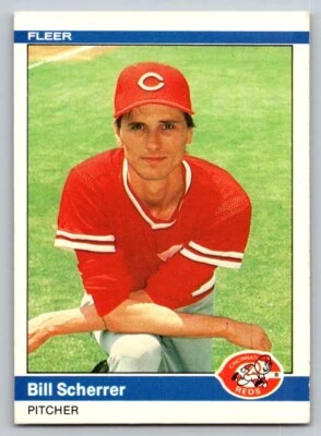 1984 Fleer - Bill Scherrer #482 (RC) - Image 1 of 2