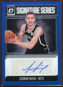 Dzanan Musa 2018-19 Donruss Optic Prizm Signatures Series Blue Auto RC 5/25 - Picture 1 of 2