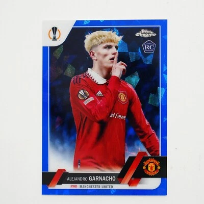 2022-23 Topps Chrome Sapphire UEFA Alejandro Garnacho Image Variation RC #50 - Image 1 of 2