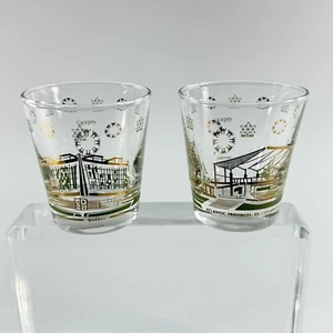 Vintage Montreal Expo '67 World's Fair Whiskey Glasses - Picture 1 of 9