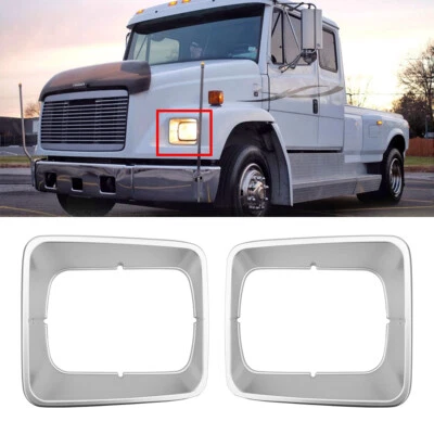 Bisel de faros de plástico derecho+izquierdo Fit Freightliner FL50, FL60, FL70, FL80, FL106 Foto 1 de 4