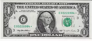 1995 $1 US Federal Reserve STAR Note Philadelphia District GEM UNCIRCULATED - Picture 1 of 2