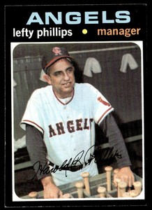 1971 Topps #279 Lefty Phillips   Baseball California Angels