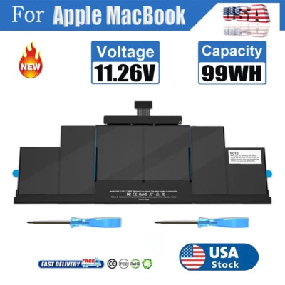 Batería A1494 99Wh para Apple MacBook Pro 15" Retina A1398 finales de 2013 mediados de 2014 EE. UU. Foto 1 de 4