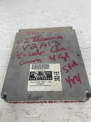 2002 TOYOTA TACOMA 2.7L 3RZ-FE M/T  4WD 4X4 ENGINE COMPUTER ECU 89661-04860 - Image 1 of 4