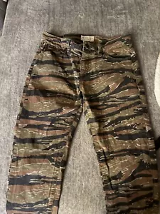 Vintage Ralph Lauren DENIM & SUPPLY SKINNY Tiger Stripe Camouflage Hose Gr. 27 - Bild 1 von 5