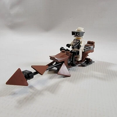 Lego Star Wars Speeder Bicicleta con Soldado Storm Trooper Minifigura 95% Completa Foto 1 de 4