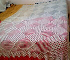 Stylish  Vintage Handmade Lace Tablecloth Bedspreads Size 68 '' X 100 ''