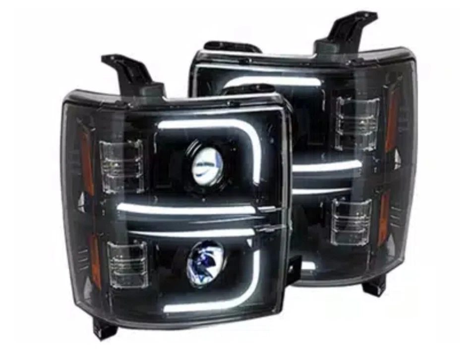 Faros proyectores Recon para Chevy Silverado 1500 2014 2015 | Suave | OLED Foto 1 de 1