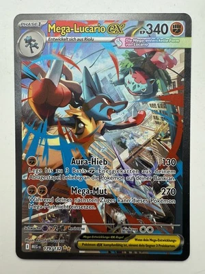 Mega-Lucario Ex 179/132 Mega Entwicklung Pokemon Karte | Deutsch - Bild 1 von 2