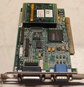 PCI VGA Matrox Mystique 618-02 Rev: A ( MGA-1064SG-D ) upgraded to 4 MB SGRAM - Picture 1 of 9