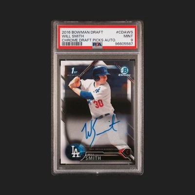 2016 Bowman Chrome 1st Bowman Auto Will Smith PSA 9 Rookie Card RC Autograph - Image 1 of 3