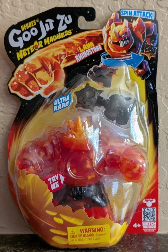 Boneco ULTRA RARO LAVA RHINOSTONE Goo Jit Zu Meteor Madness - PERSEGUIÇÃO - NOVO - Imagem 1 de 3