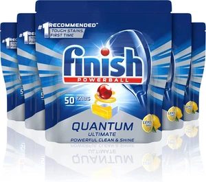 Finish Quantum Ultimate Dishwasher Tablets, Lemon - Picture 1 of 3