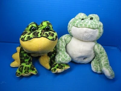 GANZ Webkinz Lot of 2 Frogs Plush Bull Frog & Spotted Frog No Codes - Image 1 of 4