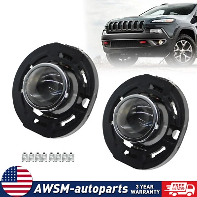 Clear Lens Fog Light For 2015-2021 Dodge Challenger Projector Pair Foto 1 de 4