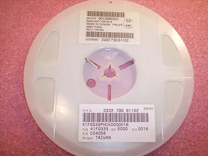 QTY (5000) 1K Ohm 1/8W 5% 0805 SMD CHIP RESISTORS RC11-1K0-5% PHILIPS FULL REEL - Picture 1 of 1